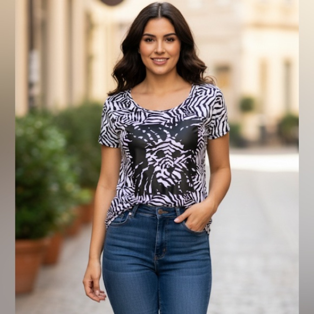 Anne Klein Animal Print Top